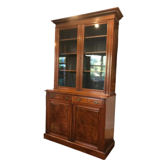 Edwardian Walnut Bookcase