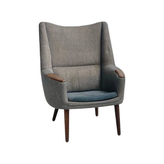 Kurt Østervig Model 58 Lounge Chair by Rolschau Møbler, Rosewood Arms, c.1958