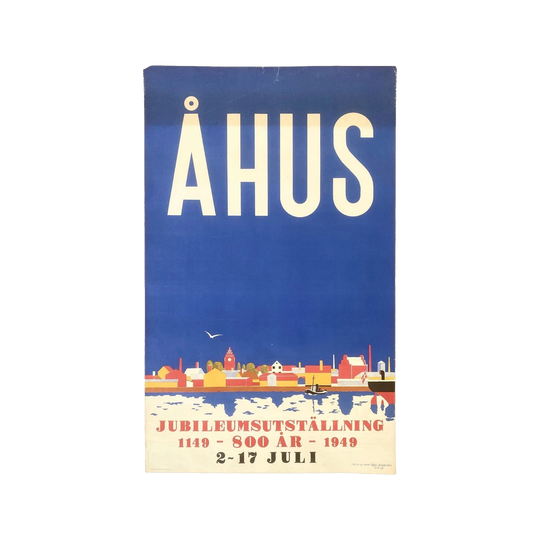 Åhus Poster by Hanne & Svend Bøgh-Andersen, 1949