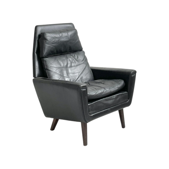 Danish Leather Lounge Chair