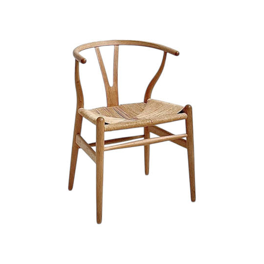 Hans J. Wegner CH24 'Wishbone' Chair by Carl Hansen – Oak, Papercord, Natural Leather