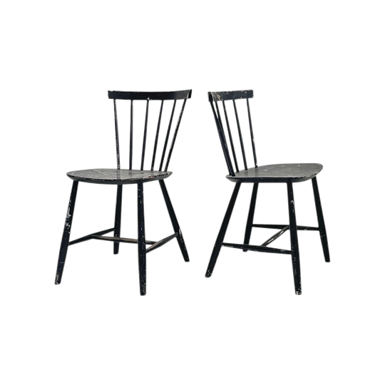 Poul Volther ‘J46’ Chair by FDB Mobler, Black Lacquered