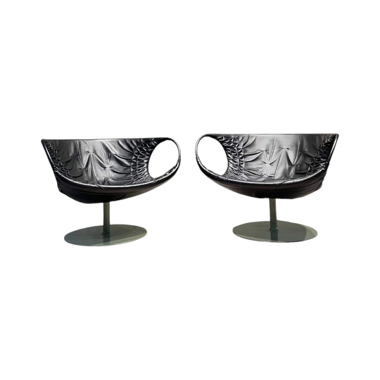 Mid Century Modern Italian Swivel Chairs