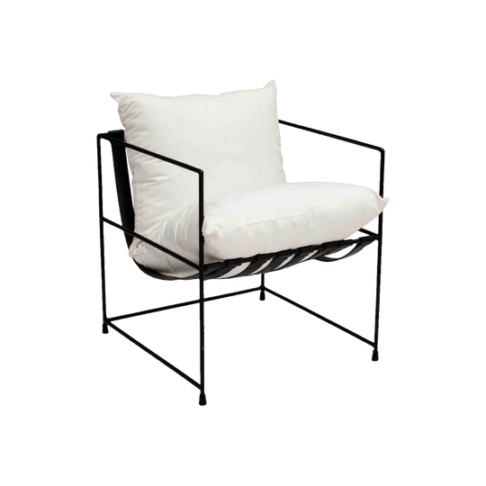 Lucull Sling Occasional Chair | Oxford White