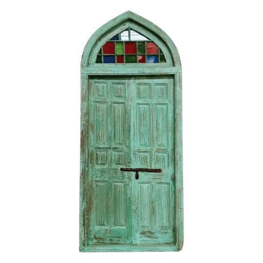 Indian Recycled Arch Door - Eco Village Collection IN41