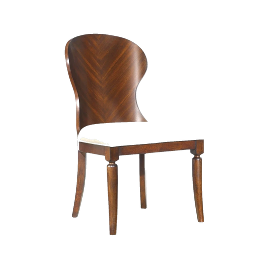 Antique Wood Back Side Chair