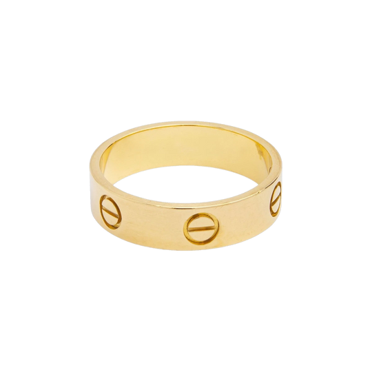 Cartier Love Ring in 18kt Yellow Gold, Size 60/S