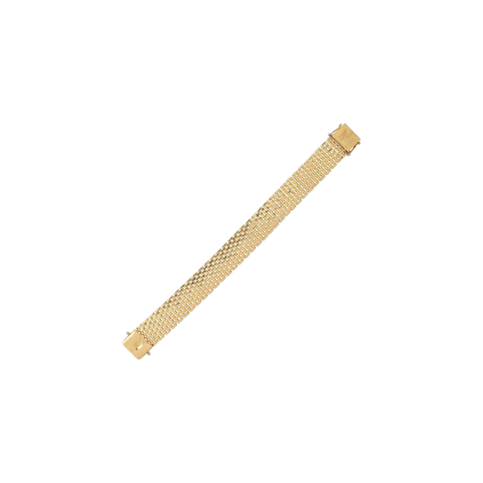 Swedish 18kt Yellow Gold Gate Link Bracelet, 1971, Mid-20th Century