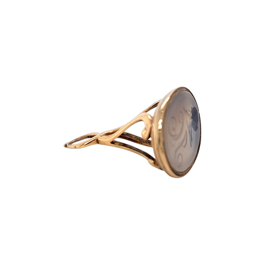 English 9ct Gold Seal Inscribed 'JC', c.1800
