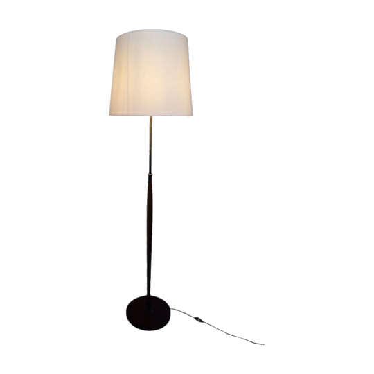 Tall Scandi Teak Lamp