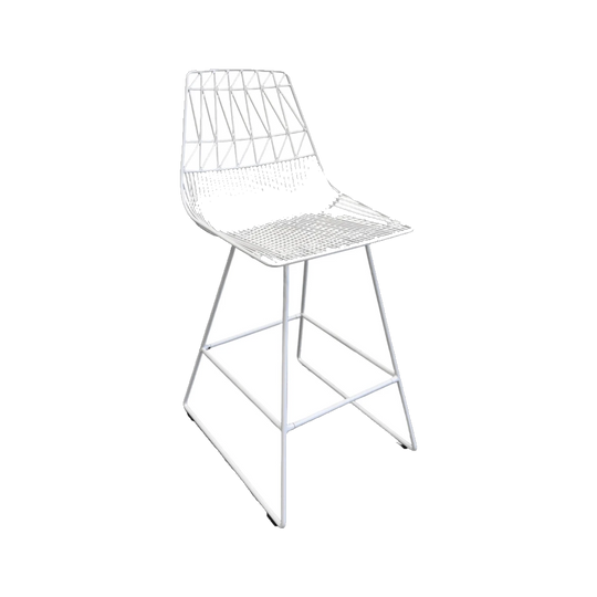 Bend Counter Stool White