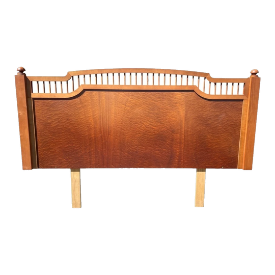Solid Timber Bedhead with Ornate Detailing