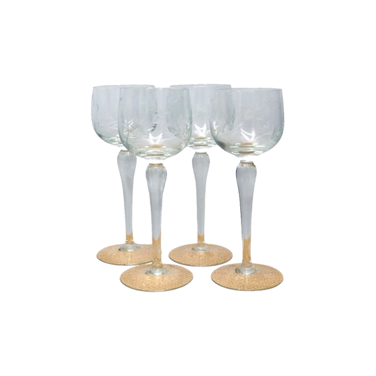 Stunning Etched Wine Glasses