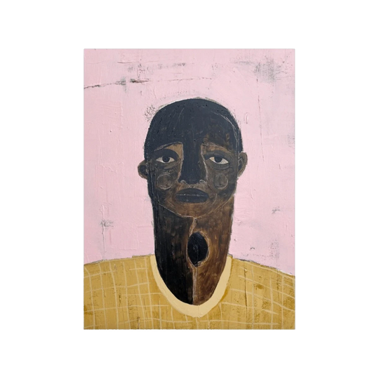 The Yellow Sweater – Original Signed Mixed-Media Oil on Canvas by Anisa Filonia