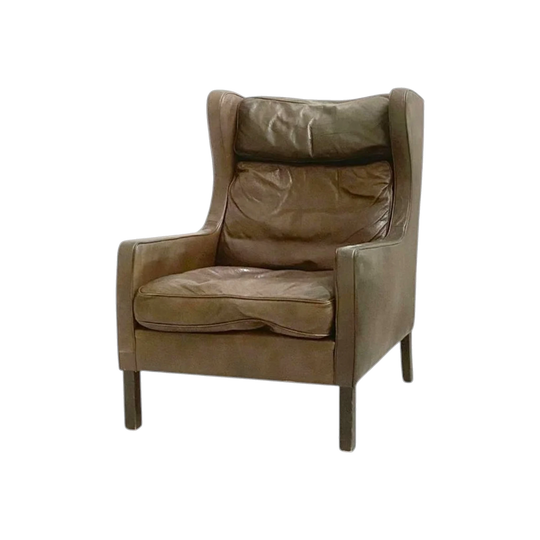 Danish Leather Lounge Chair