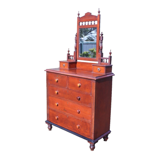 Kauri pine duchess chest made by C W Purnell Geelong