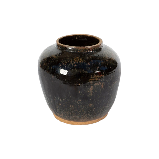 Vintage Ceramic Tofu Pot Vase, Short