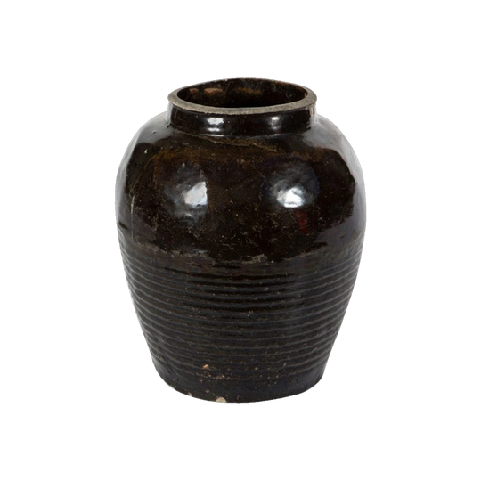 Vintage Ceramic Tofu Pot Vase – Tall, Approx. 65 cm