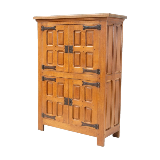 Mid-Century Northern European Brutalist Armoire, c. 1960
