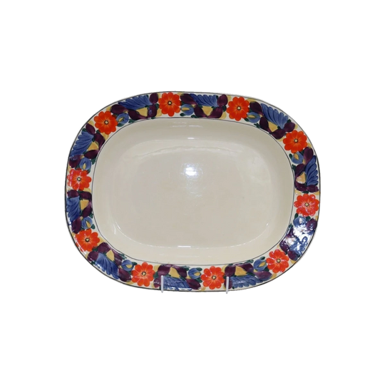 Large platter with hand painted border