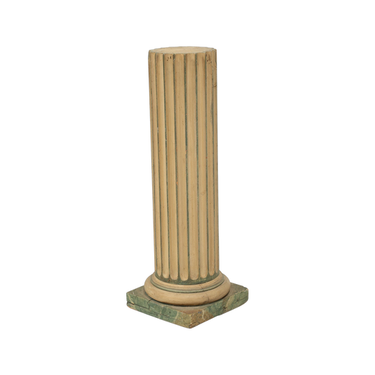 Early 20th century Scandinavian Polychrome Painted pedestal column circa 1900.