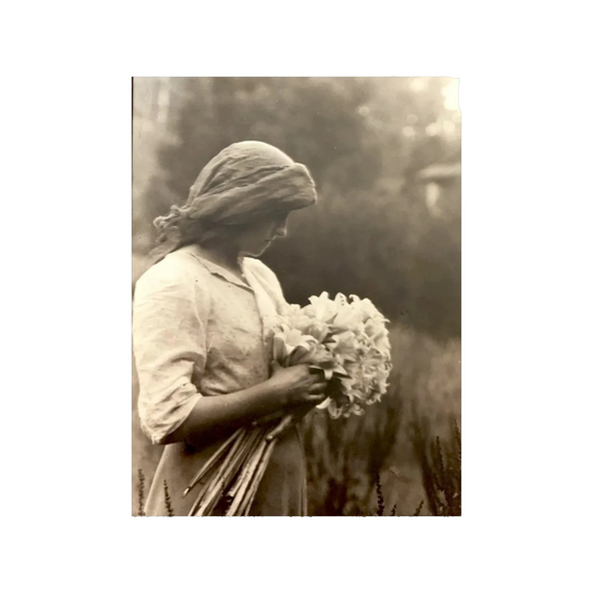 F.A.Joyner "Girl with Lilies" photograph