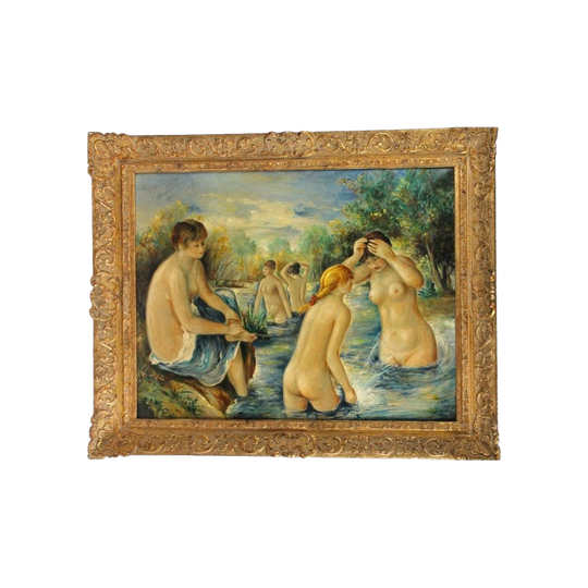 After Renoir, "The Bathers" – Oil on Canvas