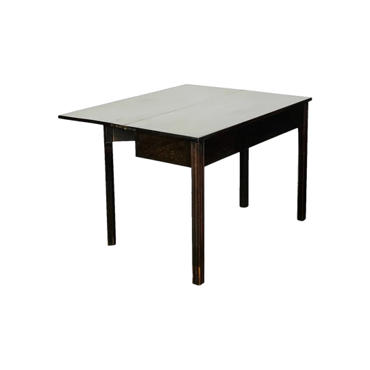 English George III Cuban Mahogany Fold-Over Gateleg Side or Hall Table, Late 1700s
