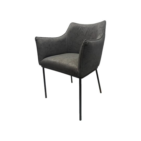 St James Dining Chair Black Vegan Leather