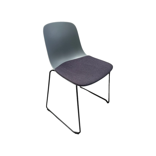 ECF Neo Sled Visitor Chair - Two-Tone Shell with Padded Seat
