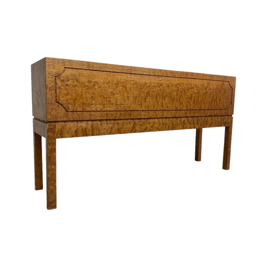 Mid-Century Quarter-Sawn Maple Elevated Trough Planter Box, c.1950s