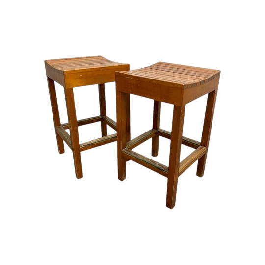 Pair of Mid-Century Bar Stools, 65 cm H