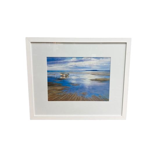 Lyn Gorman-Mellady, Stranded By The Afternoon Tide – Newly Framed Print