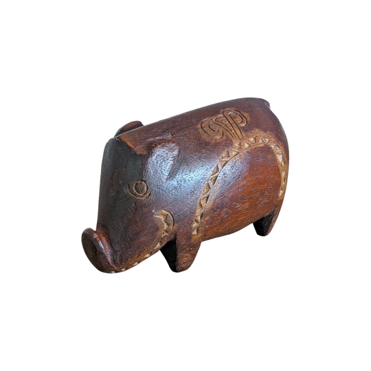 Massim Carved Pig - Trobriand Islands, Papua New Guinea