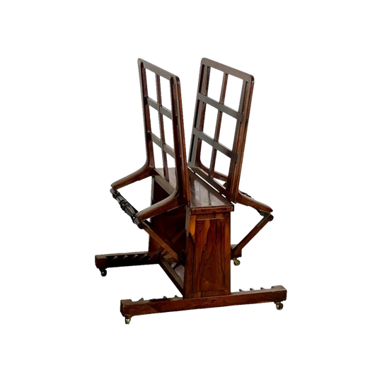 Antique English Adjustable Rosewood Folio Stand, George IV / William IV Period, c.1830