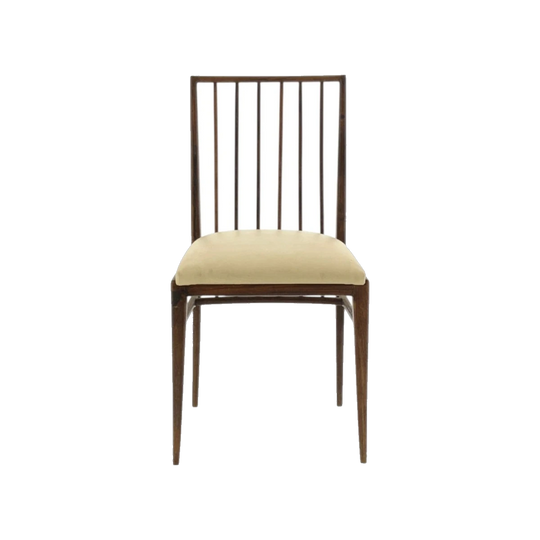 Giuseppe Scapinelli Brazilian Rosewood Dining Chairs, Set of Six, Original Upholstery, Brazil