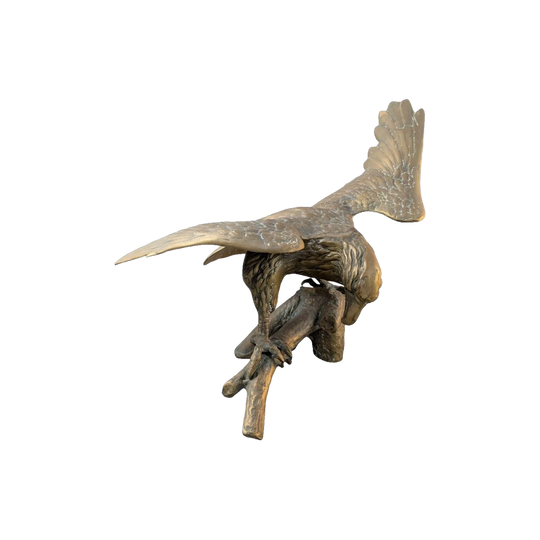 Mid-20th Century Cast Bronze Eagle Sculpture