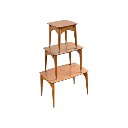 Mid-Century Modern (MCM) Nest of Tables, Set of Three
