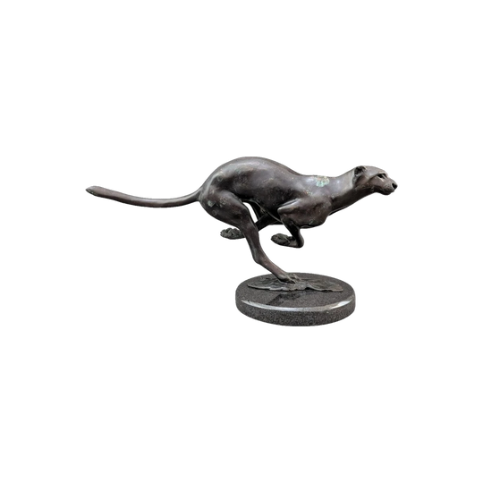 Llewellyn Davies Limited Edition Bronze Cheetah Sculpture, Signed and Numbered 29/150