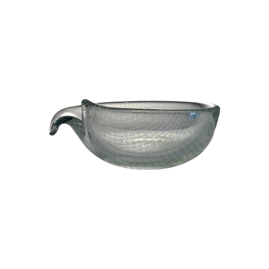 Harrachov “Harrtil” Lattice Art Glass Bowl, c. 1970s, Czechoslovakia