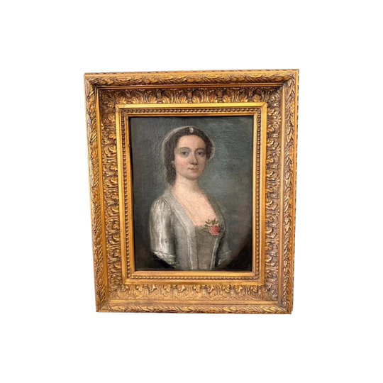 Portrait of a woman with Rose