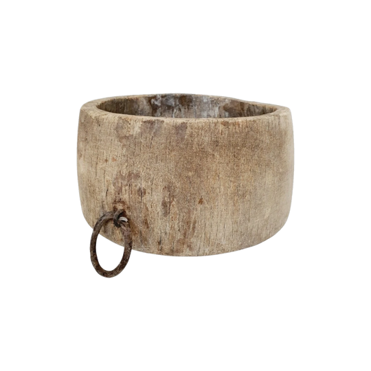 Vintage Indian Wooden Pot or Bowl