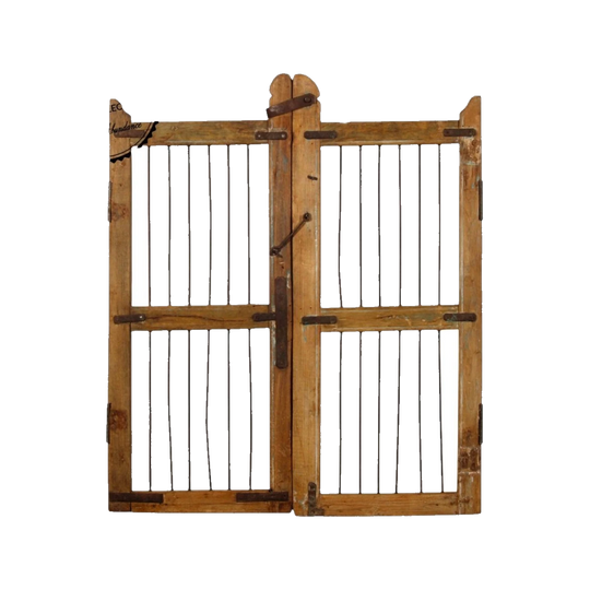 VINTAGE Indian Garden Dog Gates Pair - Eco Village Collection