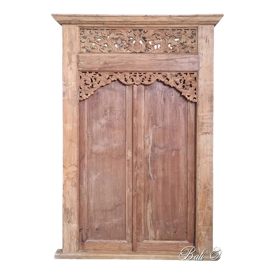 Balinese Original Vintage Teak Door - AA7