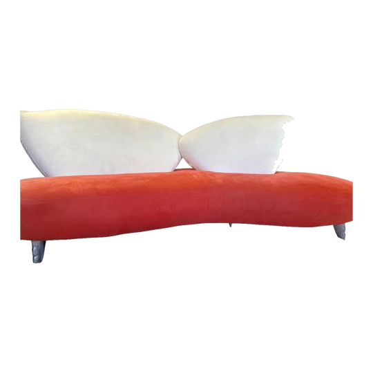Poltromec Italia sculptural sofa and matching chaise, early 2000s