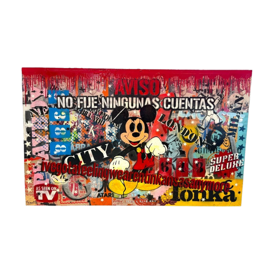 Franko Mickey Mouse Mixed Media Contemporary Pop Art Artwork