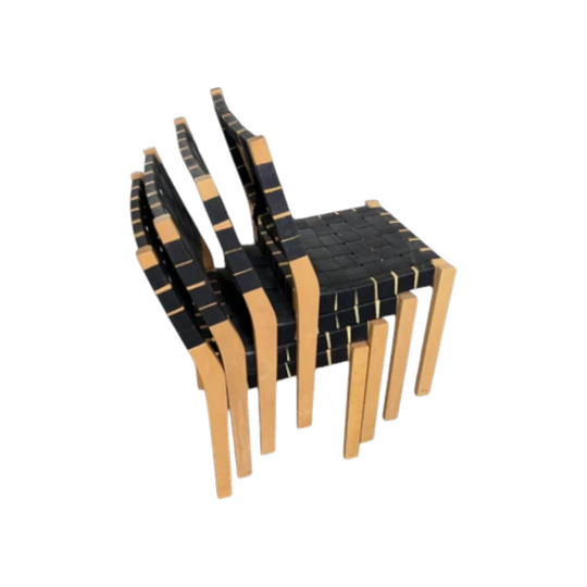 Original Artek Alto 611 webbed chairs