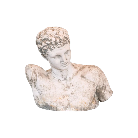 Patinated Plaster Bust of Hermes, After Praxiteles’ Hermes of Olympia, 20th Century