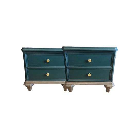 CRO Furniture Danish-Style Mid-Century Bedside Tables, Set of 2