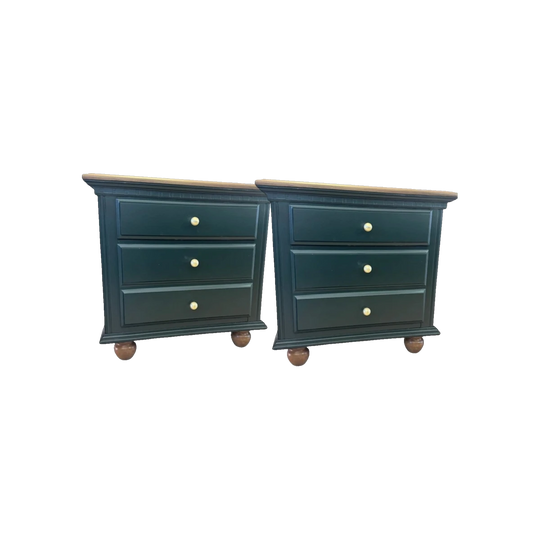 Green Two-Drawer Bedside Tables